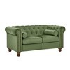 Modern 2 Seater Couch, Classic Tufted Chesterfield Settee Sofa, Furniture Button Tufted Back Loveseat Sofa, 55x29x31.4 Inch(4.58*2.42*2.62ft) - 3 of 4