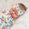 Baby Essentials Rose Floral Swaddle Blanket - 3 of 3