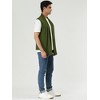 Lars Amadeus Men's Casual Open Front Sleeveless Irregular Hem Cardigan Vest - 4 of 4