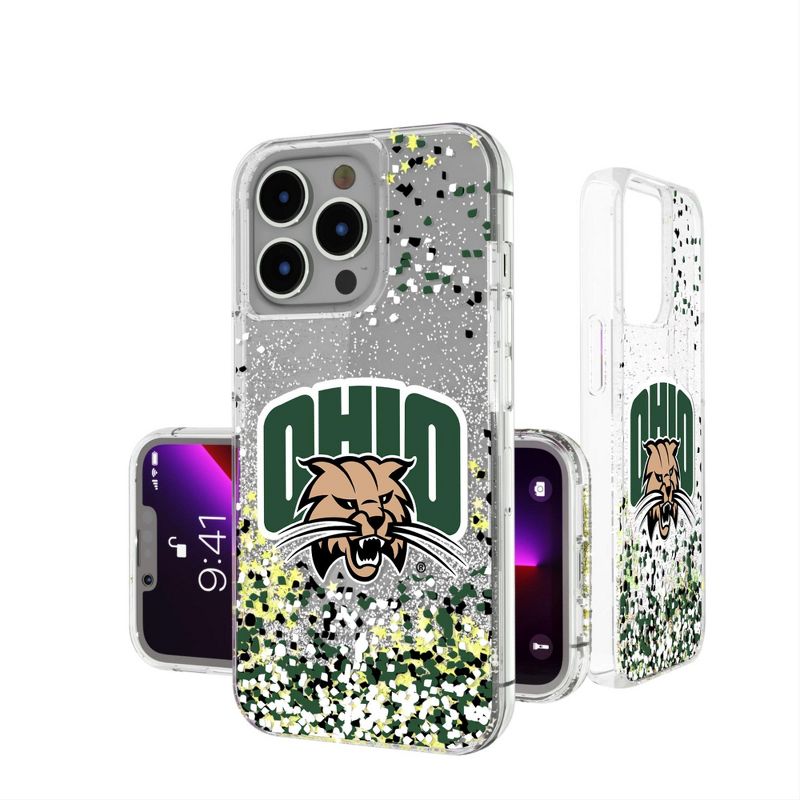 Keyscaper Ohio University Bobcats Confetti Glitter Phone Case, 1 of 2