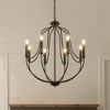 ALOADECOR 26'' 8-Light Modern Classic Candelabra Chandelier Farmhouse Candle Pendant Light For Living Room Dining Room - 3 of 4