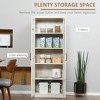 NicBex 63 Inch 5-Tier Kitchen Pantry Storage Cabinet with 2 Doors and Adjustable Shelves for Dining Room,Bathroom,Kitchen - 4 of 4