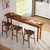 Tribesigns 70.9 inch Narrow Sofa Table, Extra Long Console Table Behind Couch with Solid Wood Leg for Living Room Hallway Entrance - 4 of 4