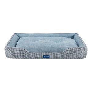 Sam's Pets Arlo Blue Plaid Dog Bed - 1 of 4