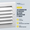 Hart & Cooley 12"x12" Aluminum Curved Blade Register Multi-Shutter Damper, 1-Way - 2 of 4