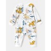 Disney Lion King Simba Baby Boys Romper: Long Sleeve White Jumpsuit  for Daily and Birthday Gift - 2 of 4