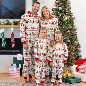 PATPAT Christmas Family Matching Pajama Sets Includes Christmas Socks - Perfect for Family Photos & Holiday Celebrations - 1 of 4
