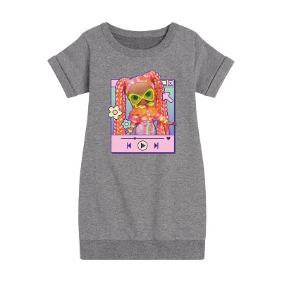 - LOL Surprise! - Play Dazzle Music Graphic Short Sleeve Fleece Dress