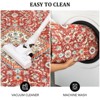 Machine Washable Area Rug - Ultra Soft Low-Pile Boho Vintage Carpet, Non-Slip Indoor Rug for Living Room, Bedroom - 2 of 4