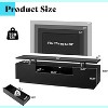 AMERLIFE 70" High Gloss TV Stand with LED Lights, Storage Cabinet & Shelf, Fits 80" TVs - 2 of 3