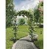 Garden Arch Trellis, Heavy Duty Metal Garden Arch with Planter Boxes, Wedding and Event Decoration, Outdoor Archway with Wheels for Garden, Yard - 3 of 4