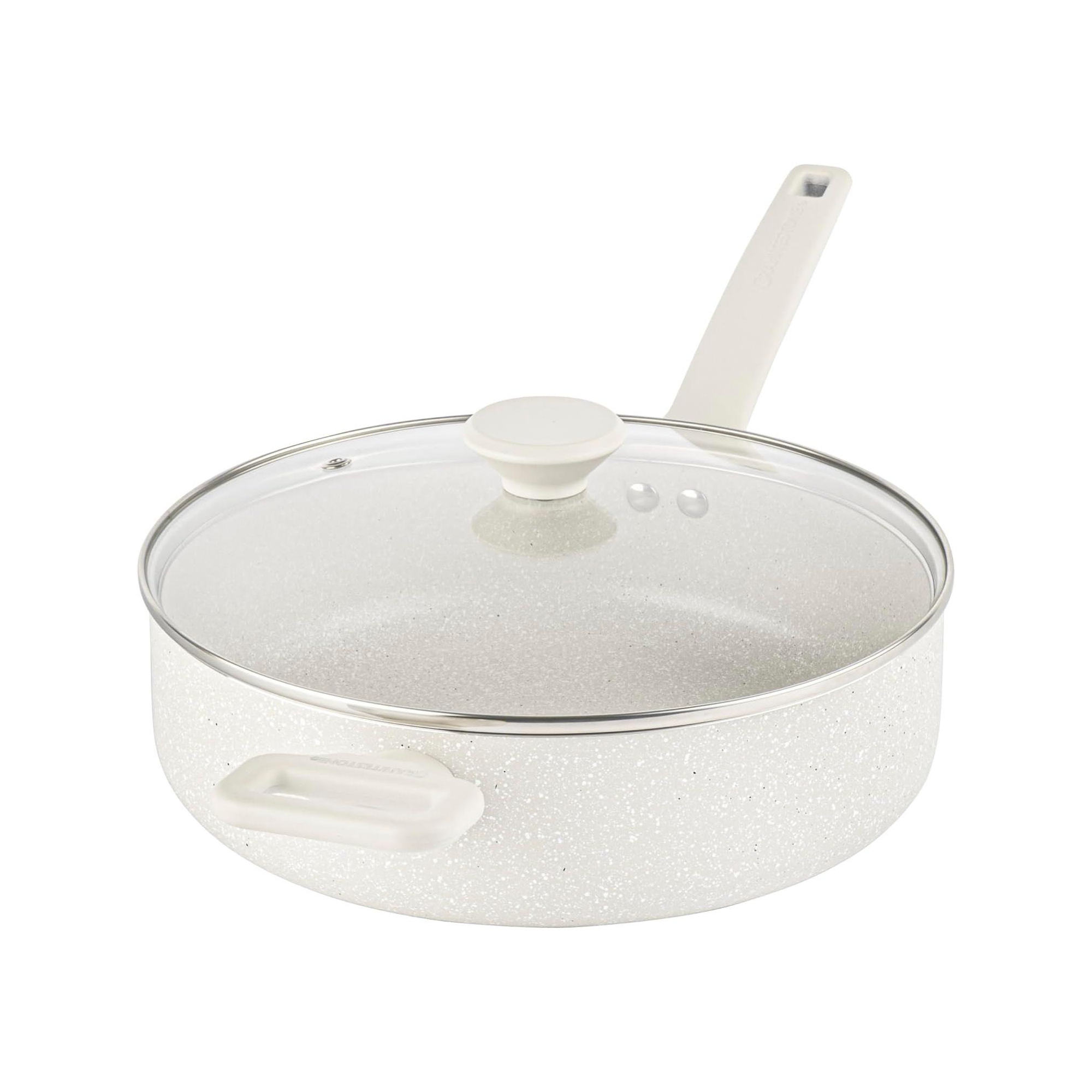 Granitestone Desert Collection Beige 4 QT Nonstick Jumbo Cooker with Lid