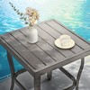 HAPPATIO 7 Piece Aluminum Patio Furniture Set, Outdoor Sofa with Ottomans and Coffee Table - 3 of 4
