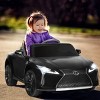 Infans 12V Kids Ride on Car Lexus LC500 Licensed Remote Electric Vehicle Black - 3 of 4