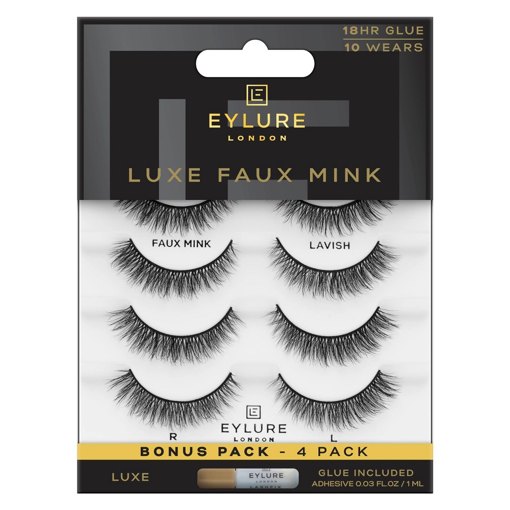 Photos - False Eyelashes Eylure Luxe Faux Mink Lavish  - 4pr 