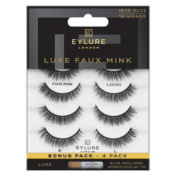 Eylure Luxe Faux Mink Lavish False Eyelashes - 4pr