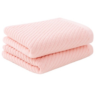 Piccocasa Luxury 100% Ribbed Absorbent Drying Face Ribbed Cotton Washcloths  2 Pcs : Target