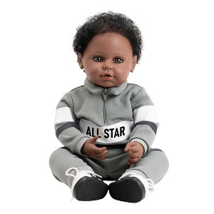 Adora Realistic Baby Doll All Star Toddler Doll - 20 inch, Soft CuddleMe Vinyl, Brown Hair, Brown Eyes - 1 of 4