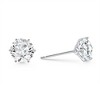 Pompeii3 2Ct tw Sylvie Round Diamond Studs 14k Gold Lab Created - 2 of 3