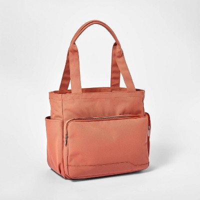 Market Tote Bag Amber Brown - Open Story™️ : Target