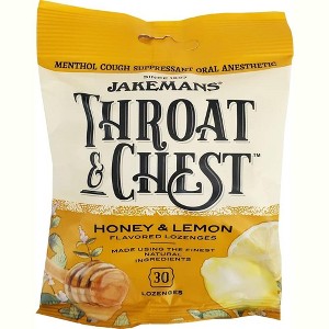 Jakemans Throat & Chest Lozenges Honey & Lemon, 30 Ct - 1 of 4