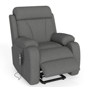 Velvet Power Lift Recliner Chair for Seniors, Adjustable Electric Reclining Lift Chair with Remote Control, Heavy Duty Small Space Recliner-Koiai - 1 of 4