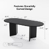 PexFix 67"x33.5" Soild Wood Dining Table Oval Kitchen Tables - image 4 of 4