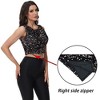 Anna-Kaci Women's Sleeveless Sequin Crop Top with Round Neckline and Sparkle Embellishment - 3 of 4