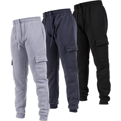 Ultra Performance Mens Fleece Cargo Joggers With Pockets, Athletic ...