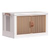 22.05x13x13in 3Pcs Foldable Storage Bins with Lid Front Magnetic Door Collapsible Stackable Closet Organizer Containers with Wheels - 3 of 4