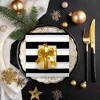 Blue Panda 150 Pack Black and White Paper Napkins - Disposable Striped Napkins for Birthday, Baby Shower, Graduation, 6.5x6.5 In - 2 of 4