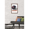 Trends International NFL Chicago Bears - Drip Helmet 20 Framed Wall Poster Prints - 2 of 4
