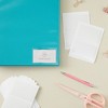 Juvale 100-Pack Clear Adhesive Business Card Holder Pockets with Self-Adhesive Top Load Plastic Protector Sleeves Labels for Labeling, 3.75x2 in - 4 of 4