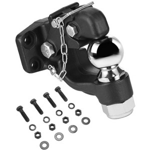 VEVOR Pintle Hook, 20000 lbs Towing Capacity,Trailer Hitches Receiver Hook Combination 2-5/16-inch Hitch Ball,Fits 2.5 to 3-inch Lunette Ring, Black - 1 of 4