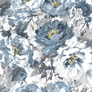 Chelsea Night Sky Blue Floral Paste the Wall Wallpaper - 1 of 4