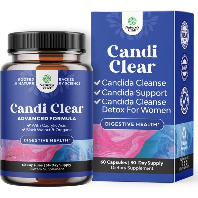 Candida Cleanse Supplements Detox Capsules Health Support
