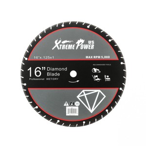 XtremepowerUS 16" Diamond Metal Steel Cut Off Saw Blade Wheel Abrasive 16" inch - 1 of 4