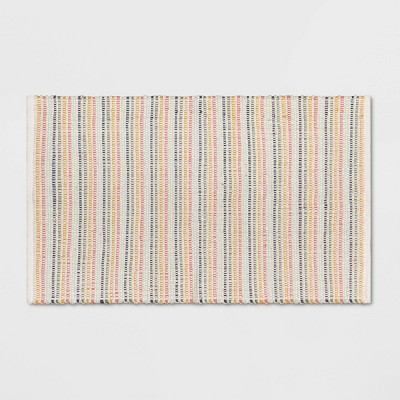 27"x45" Striped Ribbed Accent Rug - Pillowfort™