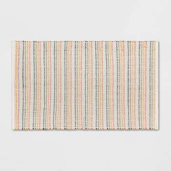 27"x45" Striped Ribbed Accent Kids' Rug - Pillowfort™