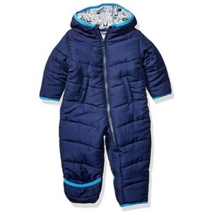 Carter's Baby Boys' Penguin Cozy Snowsuit Pram, Navy Blue, 6-9 Months - 1 of 4