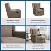 Baby Relax Mikayla 4-in-1 Nursery Swivel Glider Rocker Recliner - 2 of 4