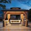 Erommy Hardtop Gazebo with Galvanized Steel Double Roof - 3 of 4