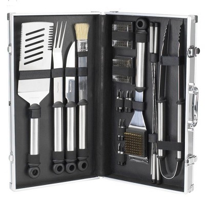 Grill set shop with case