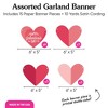 Big Dot of Happiness Happy Galentine’s Day Garland Banner, Valentine’s Day Party Backdrop, 30 Feet of Cord, 15 Double-Sided Paper Heart Shapes - 4 of 4