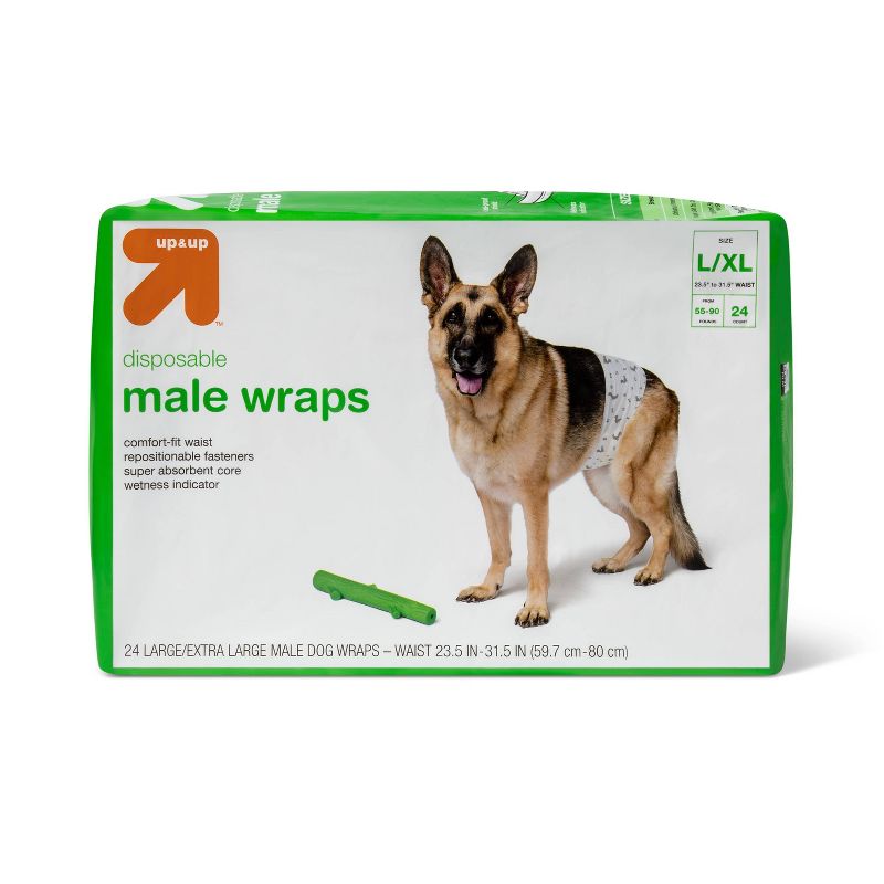 Male Wrap Dog Diapers - 24ct - up & up™, 1 of 4