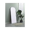 Elegant Lighting Metal Frame Arch Full Length Mirror 28x66 Inch in Silver - 3 of 4