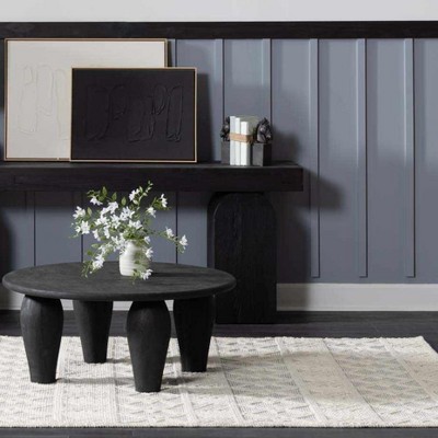 Ginter Blue and White Handmade Wool 5' x 7'6" Area Rug