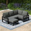 WestinTrends Montara 5-piece Outdoor Sectional Modular Patio Furniture Sofa Set - 2 of 4