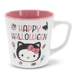 Silver Buffalo Sanrio Hello Kitty "Happy Halloween" Ceramic Latte Mug | Holds 17 Ounces - 1 of 4