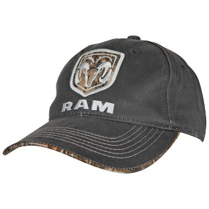 Adult Ram Woven Patch Camo Logo Pre-Curved Adjustable Hat - 1 of 4